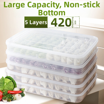 Gombóc tároló doboz – Többszintes kialakítás, PP anyag, mikrohullámú sütőben használható, fagyasztóbarát