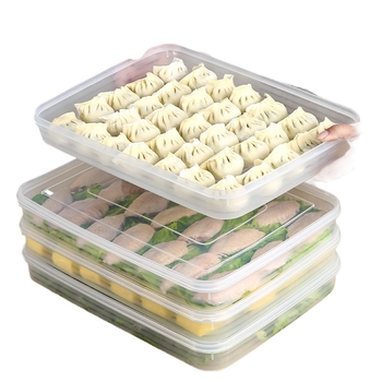 Gombóc tároló doboz – Többszintes kialakítás, PP anyag, mikrohullámú sütőben használható, fagyasztóbarát
