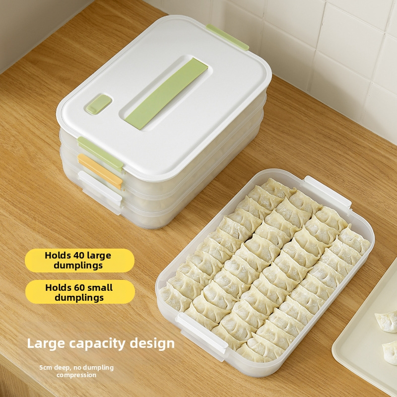 Gombóc-doboz otthoni használatra, egyszerű stílus, élelmiszer-minőségű műanyag, engedélyezett magánmárka