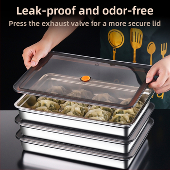 Nerđajući čelik kutija za skladištenje knedli u hladnjaku – očuvanje svježih namirnica i brzo zamrzavanje