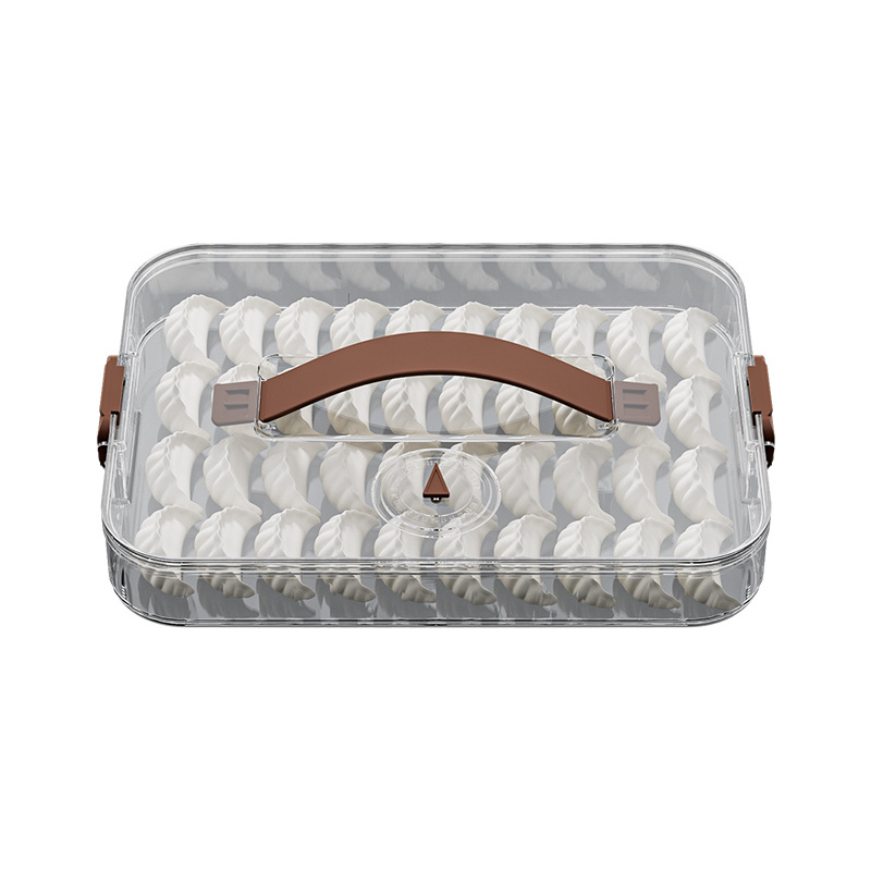 Gombóc tároló doboz, élelmiszer-minőségű műanyagból, egyszerű stílus, márka nélküli, fagyasztásra alkalmas