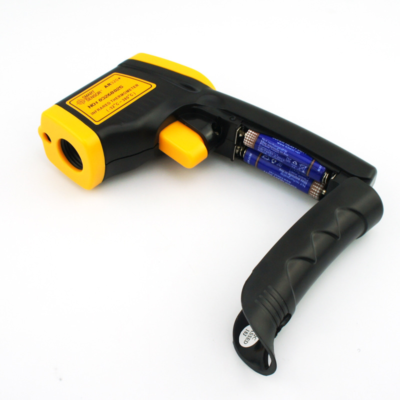 AR320+ ръчен инфрачерен термометър, висока прецизност, безконтактен, индустриален клас, LCD дисплей