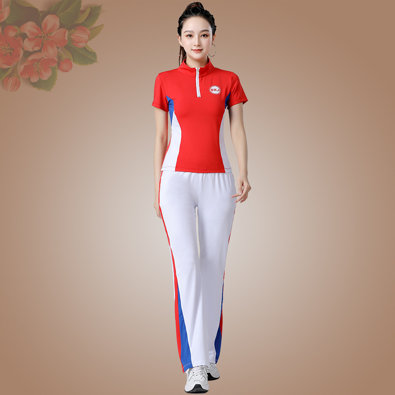 Γυναικείο κοστούμι χορού για τετράγωνο χορό, κοντομάνικο, ύφασμα γαλακτοσίλκ, 90% πολυεστέρας, για καλοκαίρι