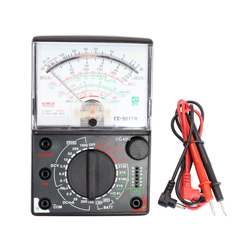 Указателен мултиметър — високопрецизен, ръчен, с пълна защита, за професионална употреба; измерва съпротивление, DC ток, AC и DC напрежение; диоден тест включен