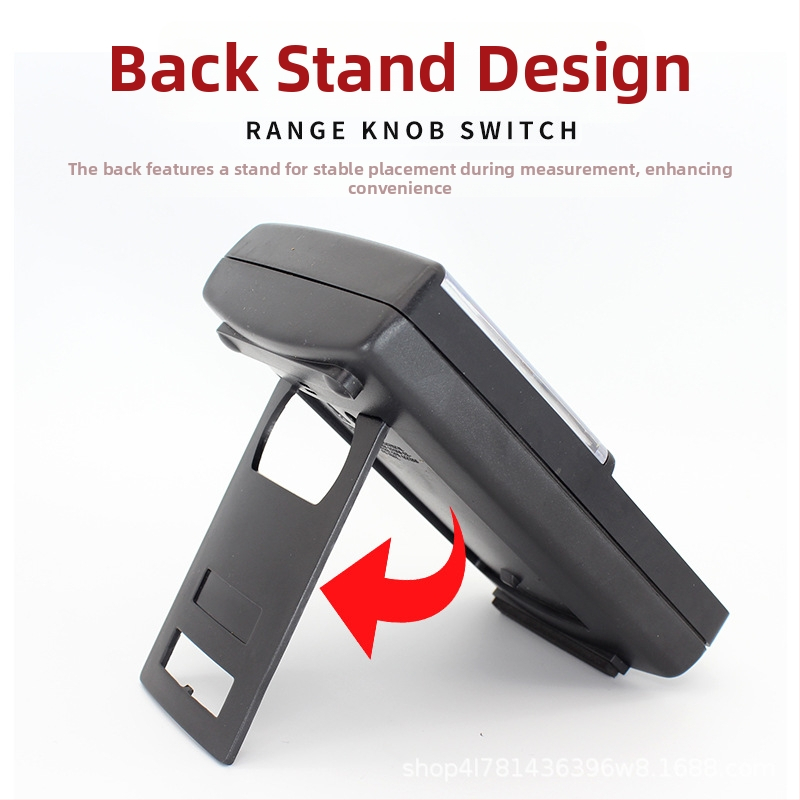 Указателен мултиметър — високопрецизен, ръчен, с пълна защита, за професионална употреба; измерва съпротивление, DC ток, AC и DC напрежение; диоден тест включен