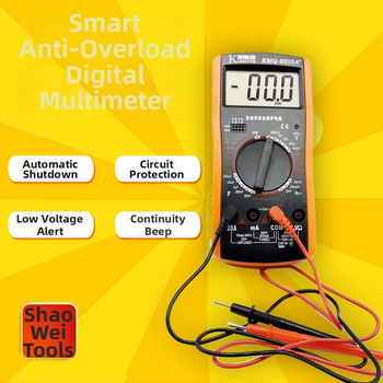 DT 9205A цифров мултиметър за ремонт на електроуреди с висока безопасност, включени 2 тест кабела