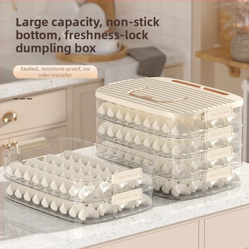 Box na knedle, veľká kapacita, viacvrstvový, s časovačom, plast, nordický štýl