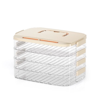 Box na knedle, veľká kapacita, viacvrstvový, s časovačom, plast, nordický štýl