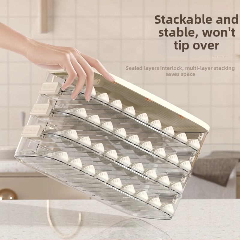 Box na knedle, veľká kapacita, viacvrstvový, s časovačom, plast, nordický štýl