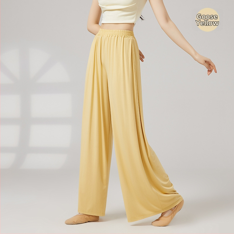 Μοντέρνα χορευτικά παντελόνια – χαλαρή φαρδιά γραμμή, Modal ύφασμα, επένδυση Modal, βισκόζη 92,2%