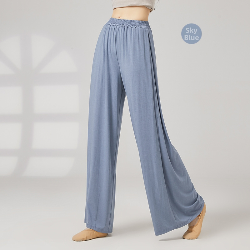 Μοντέρνα χορευτικά παντελόνια – χαλαρή φαρδιά γραμμή, Modal ύφασμα, επένδυση Modal, βισκόζη 92,2%