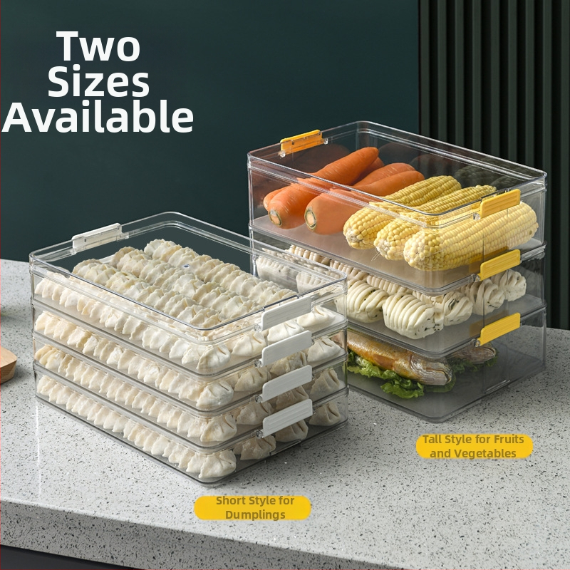 Kutija za zamrzavanje knedli – plast za hranu, prozirna, jednostavan dizajn