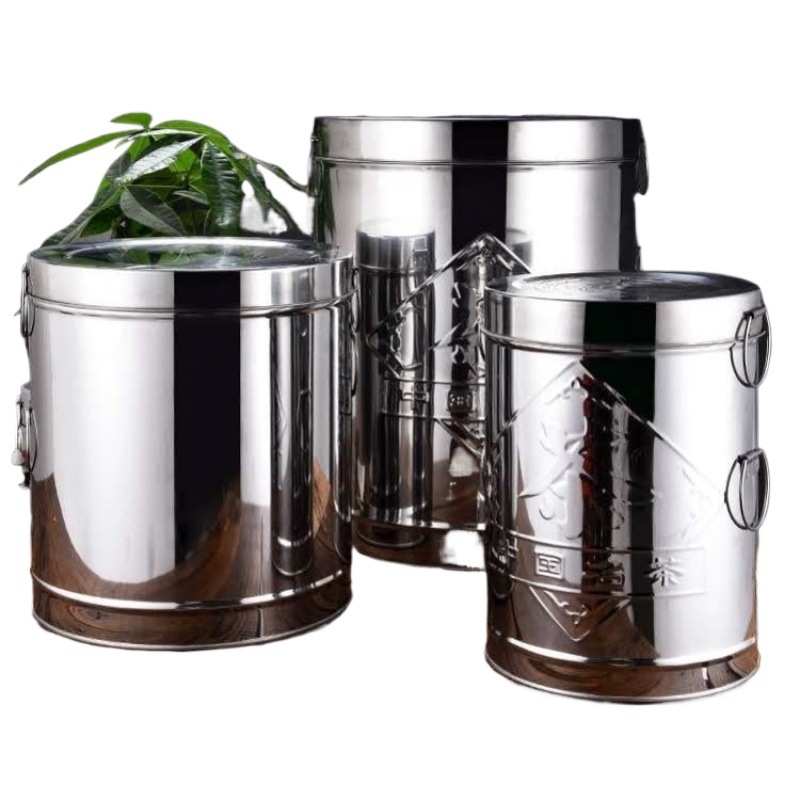 Μεταλλικός κάδος αποθήκευσης ρυζιού, ανθεκτικός στην υγρασία, χωρητικότητα κάτω από 4 λίτρα, απλός σχεδιασμός