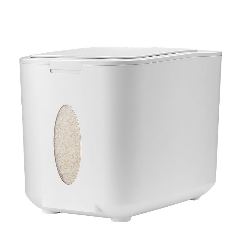 Δοχείο αποθήκευσης ρυζιού και κόκκων, προσαρμοσμένο, με σφραγιζόμενο καπάκι κατά της υγρασίας και των εντόμων, με διαχωριστή, χωρητικότητας άνω των 10 λίτρων
