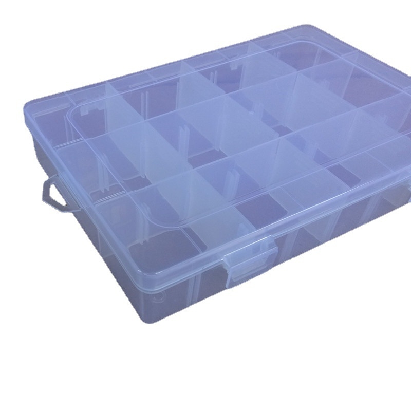 Proziran plastični organizator s 12 pretinaca za nakit i sitne predmete