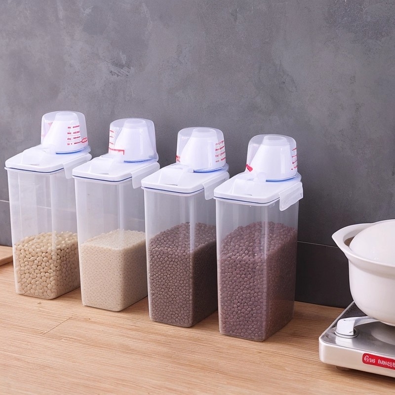 Κουτί αποθήκευσης ρυζιού – σφραγισμένο πλαστικό (PP), χωρητικότητα κάτω των 4 L, μοντέρνος μινιμαλιστικός σχεδιασμός