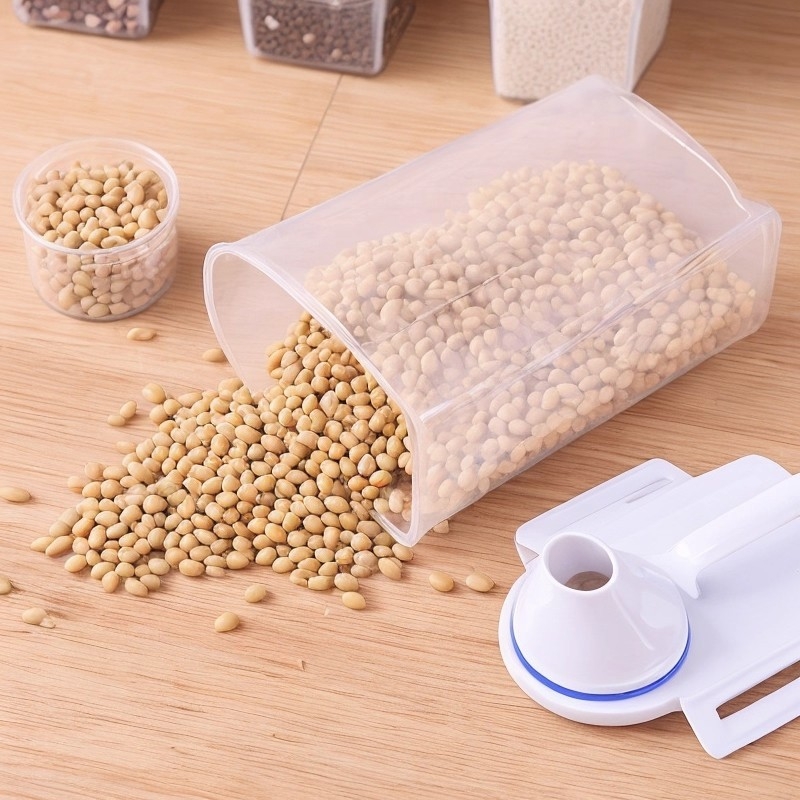 Κουτί αποθήκευσης ρυζιού – σφραγισμένο πλαστικό (PP), χωρητικότητα κάτω των 4 L, μοντέρνος μινιμαλιστικός σχεδιασμός