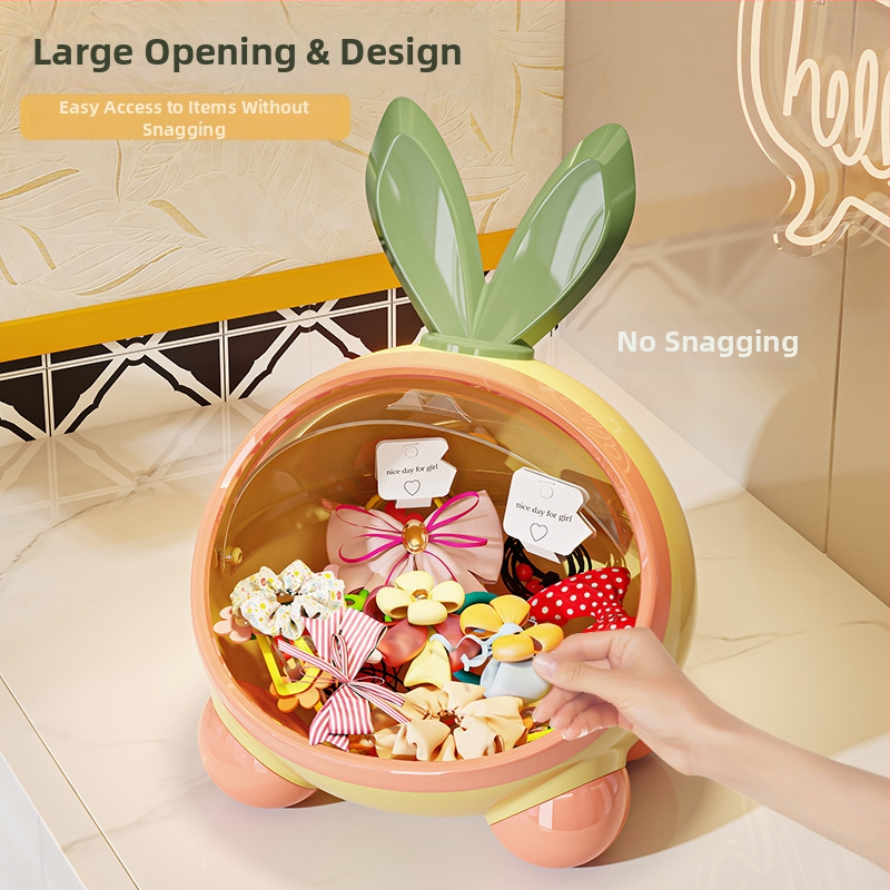 Hajgumi tároló doboz – aranyos stílus, hajgumik, hajcsatok és ékszerek rendezője a sminkasztalon; Anyag: Más; Márka: Nincs privát márka