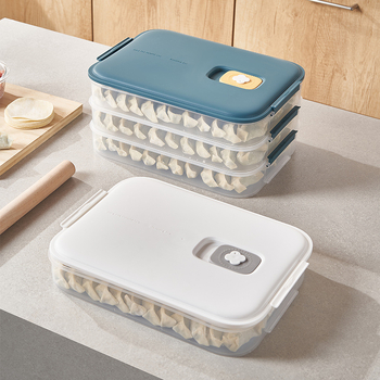 PP dumpling ebédes doboz – hűtő- és fagyasztóálló, könnyű luxus stílus, magáncímkére kész