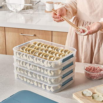 PP dumpling ebédes doboz – hűtő- és fagyasztóálló, könnyű luxus stílus, magáncímkére kész