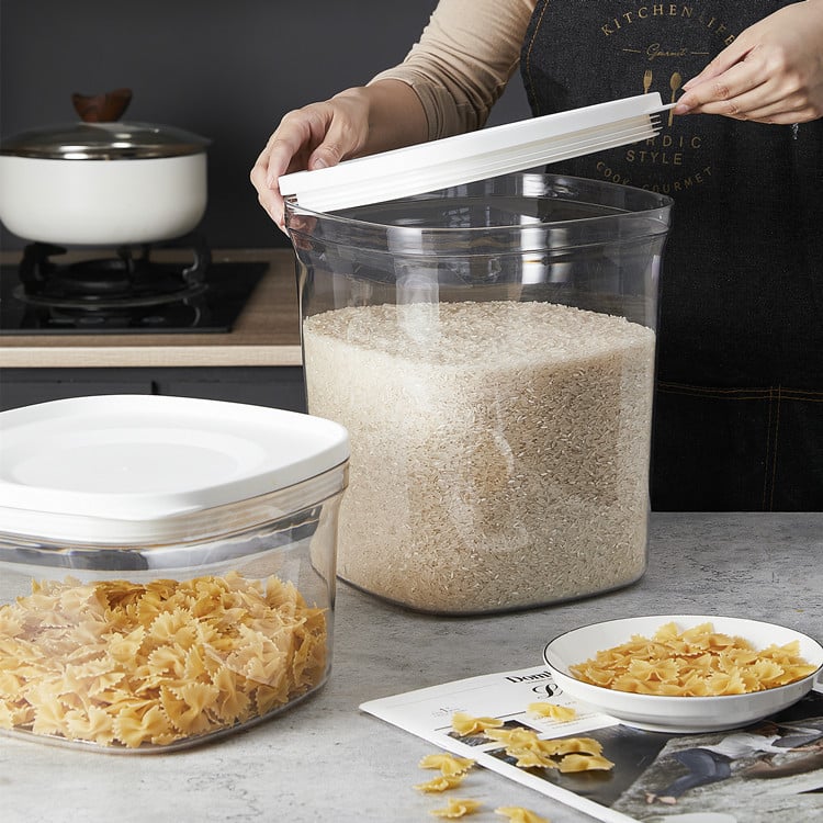 Κουτί αποθήκευσης ρυζιού με προστασία από υγρασία και έντομα, υλικό PET, χωρητικότητα άνω των 10 L, μάρκα Honey Daozi