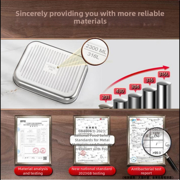 Gombóc fagyasztó doboz, élelmiszer-minőségű 316 rozsdamentes acél, THGJ-014, egyszerű stílus