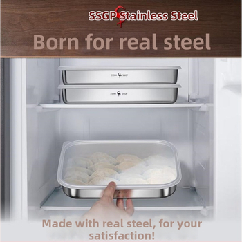 Gombóc fagyasztó doboz, élelmiszer-minőségű 316 rozsdamentes acél, THGJ-014, egyszerű stílus