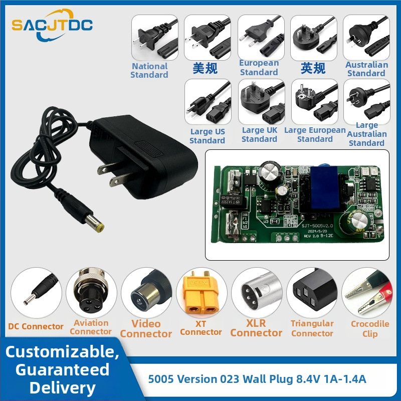 8.4V Li-ion batériás töltő, 1 slot, vstup 100-240V, výstup 8.4V, nabíjacie prúdy 1A/3A/4A/5A/10A