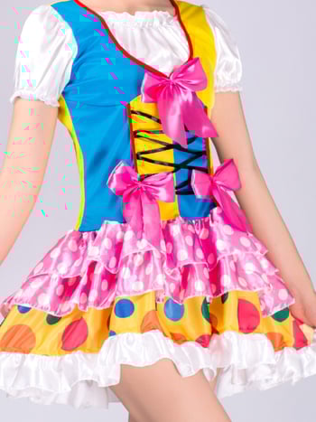 Φόρεμα κλόουν ενηλίκων για σκηνική παράσταση, Starshine, πολυεστέρας 95%+