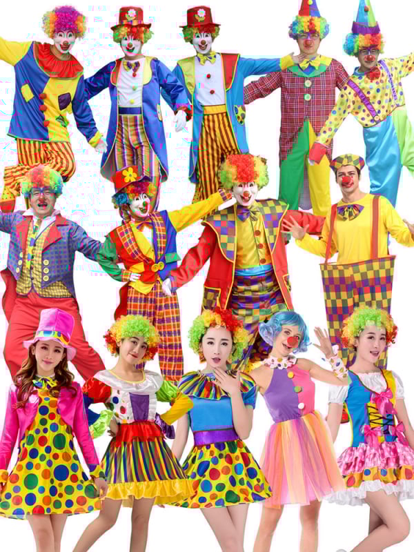 Φόρεμα κλόουν ενηλίκων για σκηνική παράσταση, Starshine, πολυεστέρας 95%+