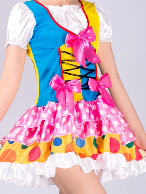 Φόρεμα κλόουν ενηλίκων για σκηνική παράσταση, Starshine, πολυεστέρας 95%+