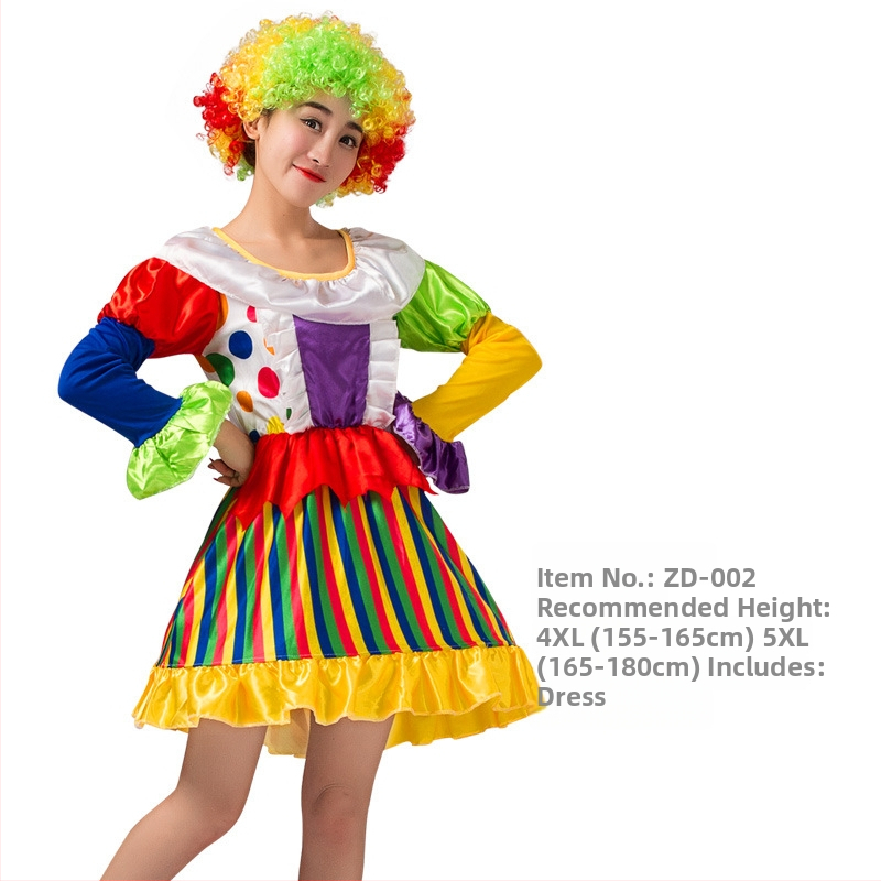 Φόρεμα κλόουν ενηλίκων για σκηνική παράσταση, Starshine, πολυεστέρας 95%+