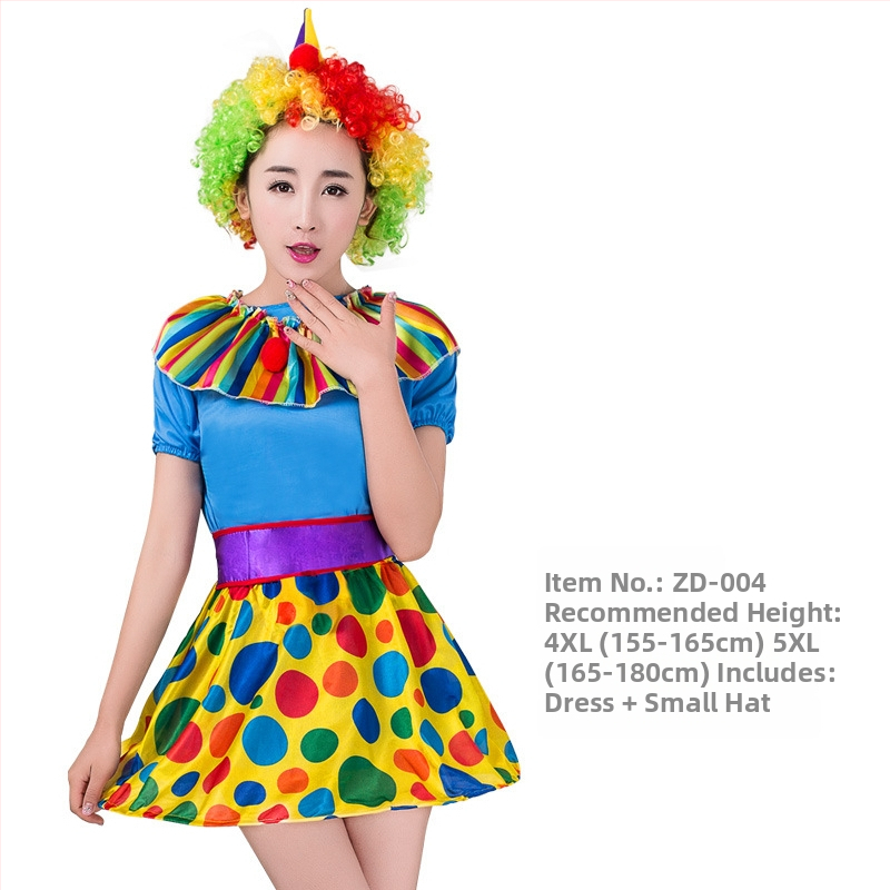 Φόρεμα κλόουν ενηλίκων για σκηνική παράσταση, Starshine, πολυεστέρας 95%+