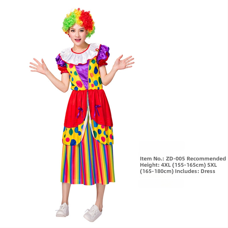 Φόρεμα κλόουν ενηλίκων για σκηνική παράσταση, Starshine, πολυεστέρας 95%+