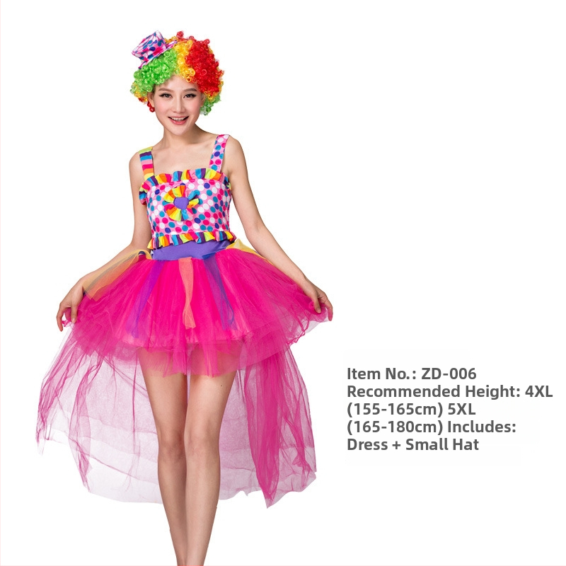 Φόρεμα κλόουν ενηλίκων για σκηνική παράσταση, Starshine, πολυεστέρας 95%+