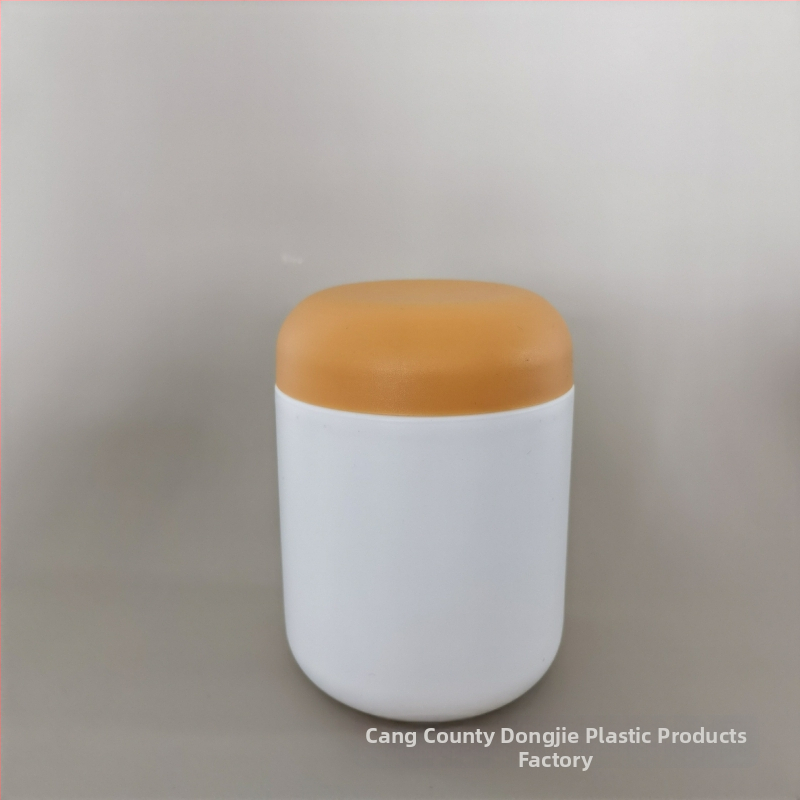 HDPE δοχείο πρωτεϊνικής σκόνης με ευρύ στόμιο, σφραγισμένο