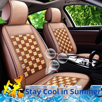 Ventilovaná podložka pod sedadlo do auta s bambusovým povrchom a goose down výplňou na leto, značka Unique