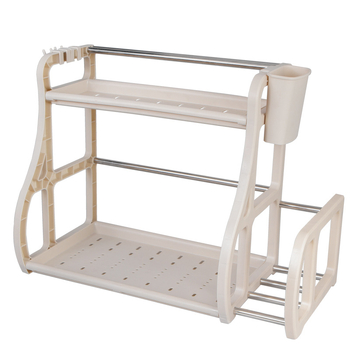 Regal za začine i kuhinjski organizator – bez bušenja, sklopivi plastični spremnik za štapiće za jelo i noževe