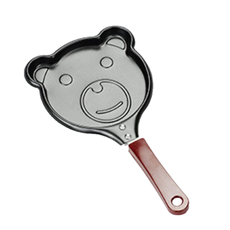 Tiganj za omletu s crtanim dizajnom srca, non-stick, DIY alat za doručak, fino željezo, mogućnost otiska logotipa, moderni minimalistički stil