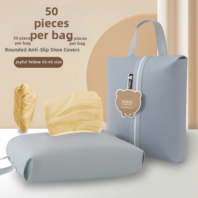 Κάλυμματα παπουτσιών – μιας χρήσης, από μη υφαντό ύφασμα, με επιπλέον πάχος, αντιολισθητικά, ανθεκτικά σε εργαστηριακές συνθήκες, 50 τεμάχια ανά σακούλα
