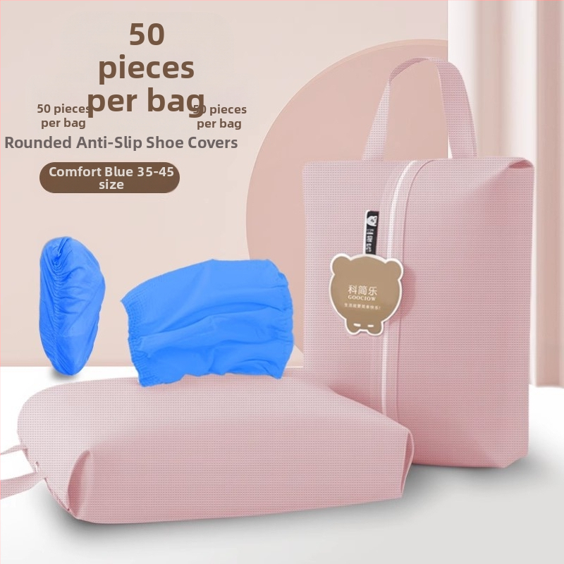 Κάλυμματα παπουτσιών – μιας χρήσης, από μη υφαντό ύφασμα, με επιπλέον πάχος, αντιολισθητικά, ανθεκτικά σε εργαστηριακές συνθήκες, 50 τεμάχια ανά σακούλα