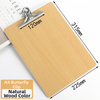 Drevený klipboard A4 so svorkou 10 cm a hrúbkou dosky 3 cm