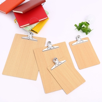 Clipboard din lemn A4, cu clemă de 10 cm și grosime a plăcii de 3 cm