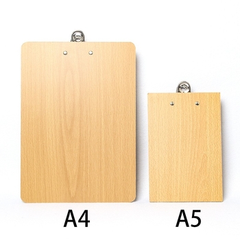 Clipboard din lemn A4, cu clemă de 10 cm și grosime a plăcii de 3 cm