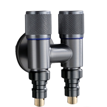 Kran za perilicu s jednim ulazom i dva izlaza, ugradbeni u zid, nehrđajući čelik, model T-tip, radni tlak <0,7 MPa, unutarnji promjer univerzalni 4 točke, tuš za WC, dvostruki vodeni razvodnik