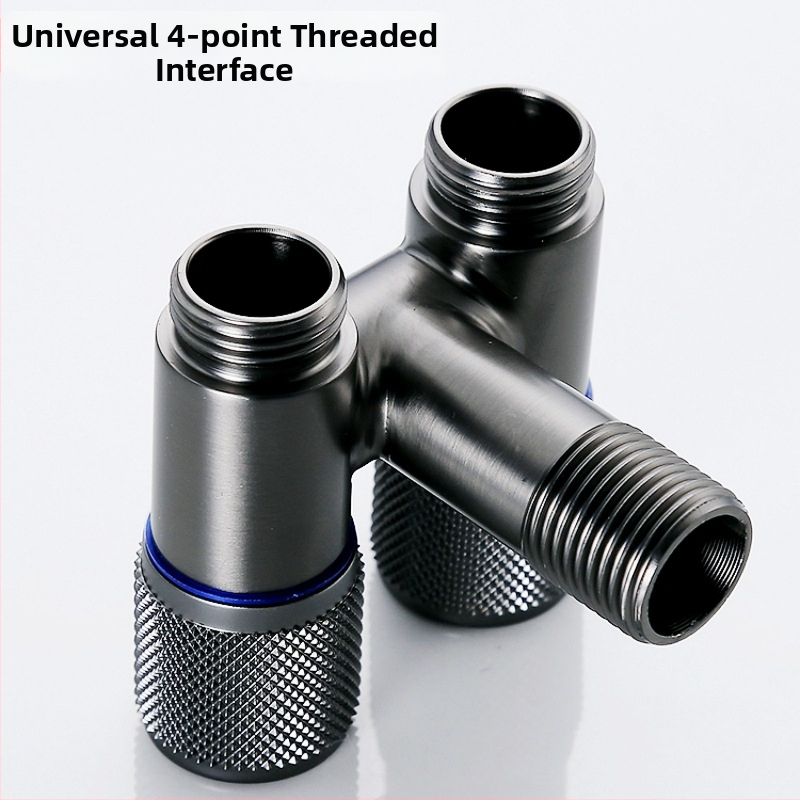 Kran za perilicu s jednim ulazom i dva izlaza, ugradbeni u zid, nehrđajući čelik, model T-tip, radni tlak <0,7 MPa, unutarnji promjer univerzalni 4 točke, tuš za WC, dvostruki vodeni razvodnik