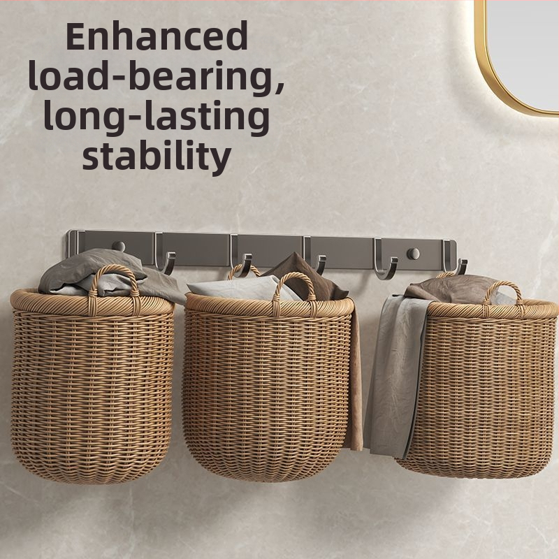 Nástenný háčik zo Space hliníka, lepiace uchytenie, 3–8 háčikov, nosnosť 10 kg