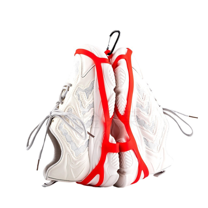 Φορητός οργανωτής παπουτσιών από σιλικόνη με λαβή, αντιολισθητική επιφάνεια για αθλητικά παπούτσια