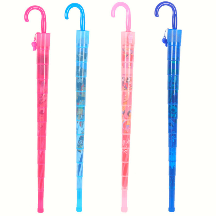 Παιδικό αδιάβροχο κάλυμμα ομπρέλας με πλαστικό περίβλημα, ομπρέλα με 8 ράβδους, μακρύ χειριστήριο, μηχανισμός χειροκίνητης άνοιξης, εκτύπωση λογότυπου, δυνατότητα εξατομίκευσης