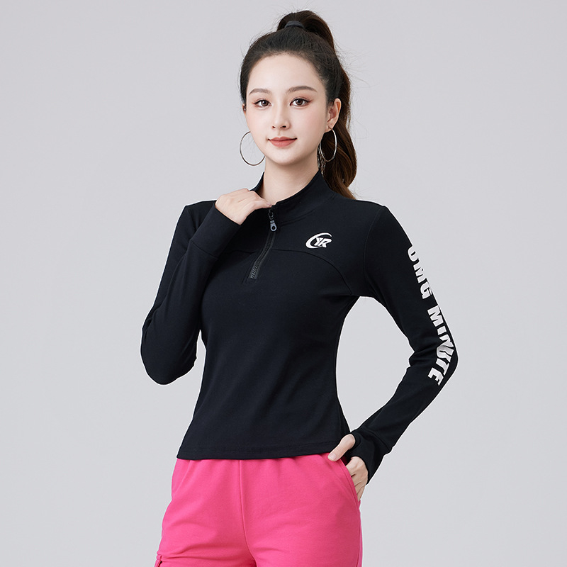 Τοπ με μακριά μανίκια για square dance – φλις επένδυση από βαμβάκι, γυναικείο, χειμώνας/φθινόπωρο/άνοιξη, μάρκα YEROSE